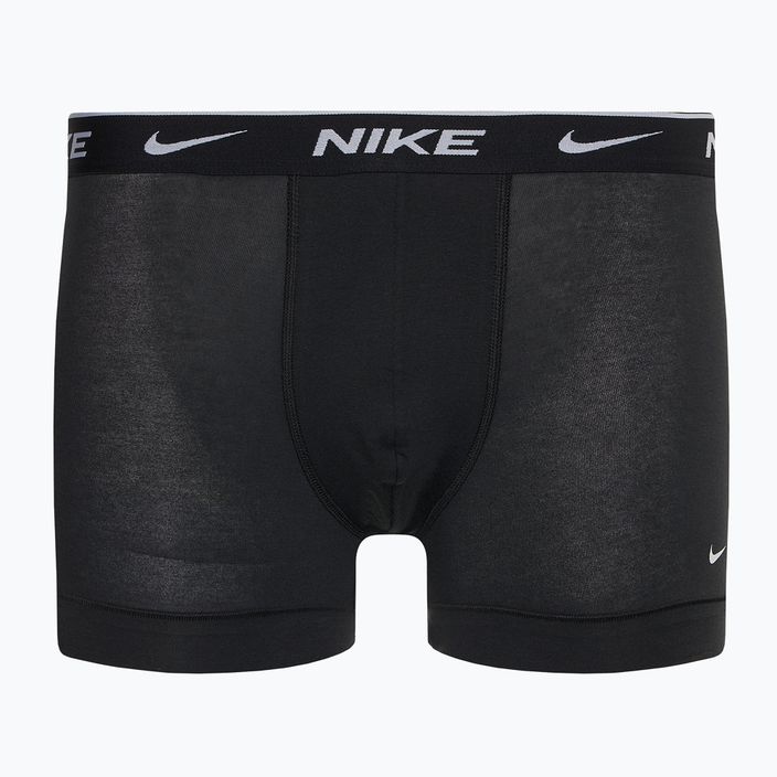 Bokserski męskie Nike Everyday Cotton Stretch Trunk 3 pary black/armory navy/black 2