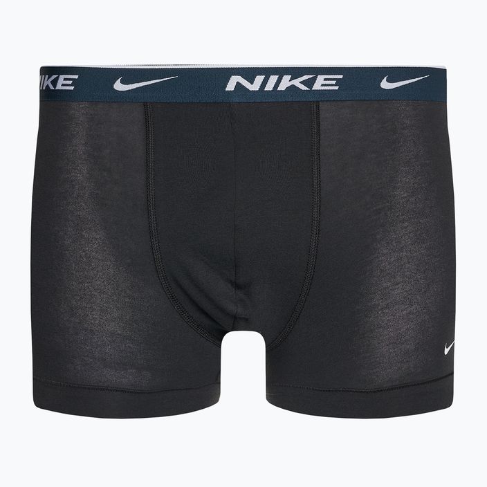 Bokserski męskie Nike Everyday Cotton Stretch Trunk 3 pary black/armory navy/black 5