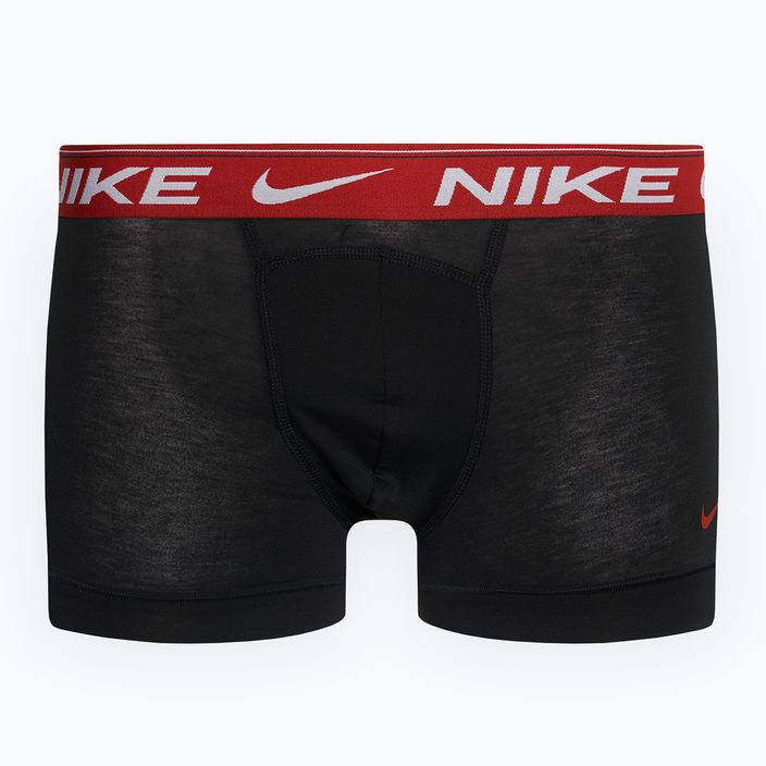 Bokserki męskie Nike Dri-FIT Ultra Comfort Trunk 3 pary black moon/dragon red/armory navy 2