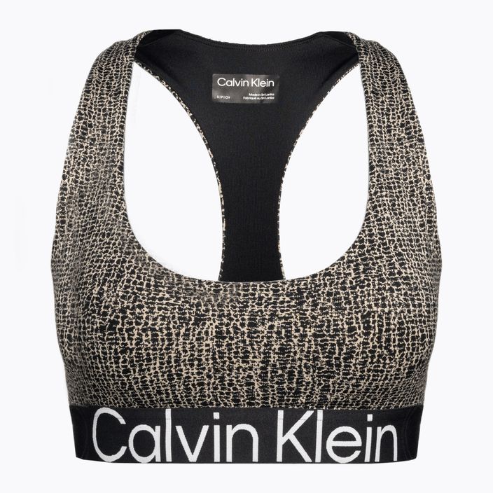 Biustonosz fitness Calvin Klein Medium Support shocking print 5