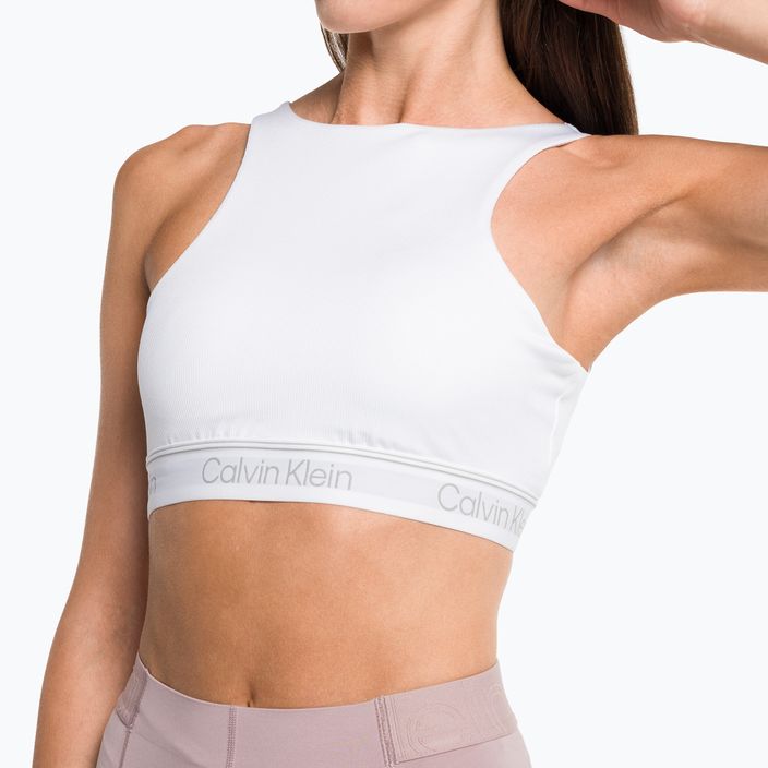 Biustonosz fitness Calvin Klein Medium Support bright white 7