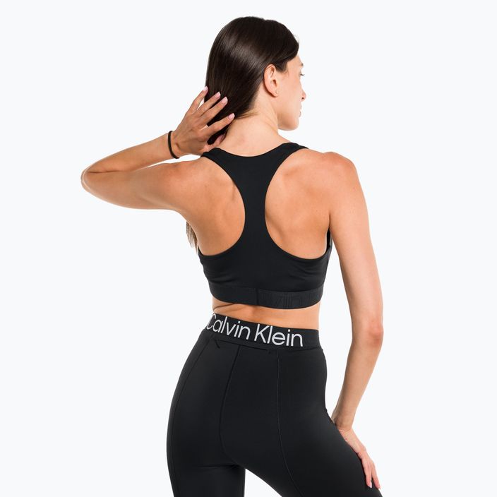 Biustonosz fitness Calvin Klein Medium Support black beauty 3