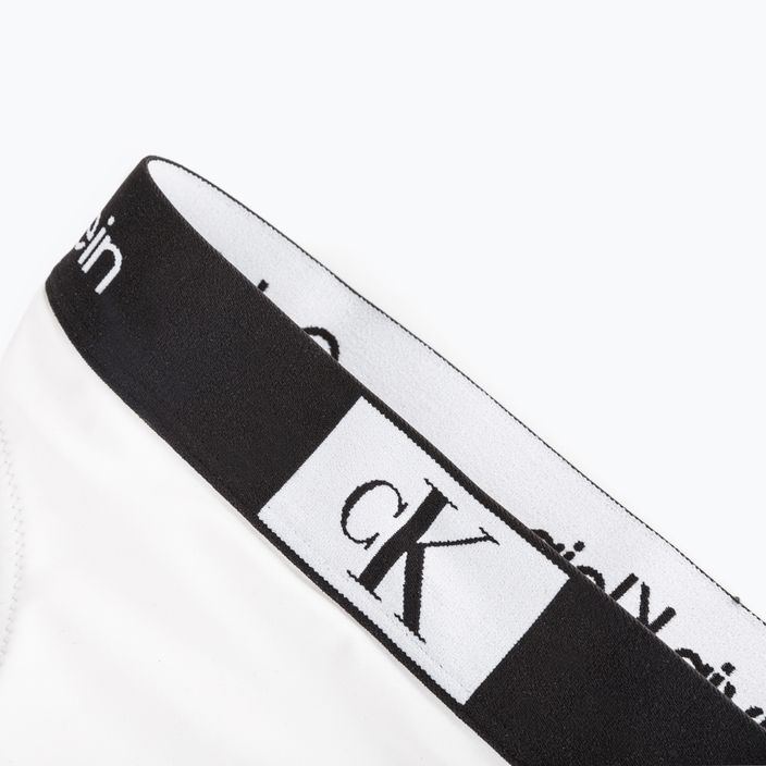 Dół od stroju kąpielowego Calvin Klein Thong YCD white 3