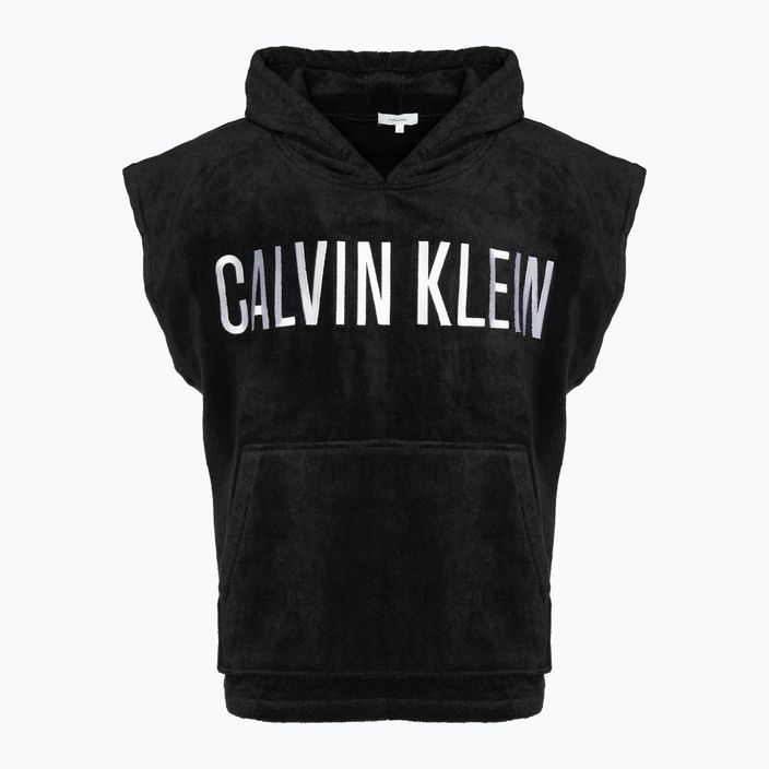 Ponczo Calvin Klein Towel Hoodie black