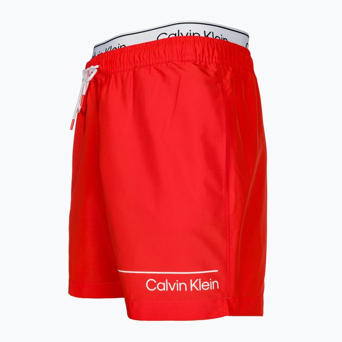 Szorty kąpielowe męskie Calvin Klein Medium Double WB hot heat 3