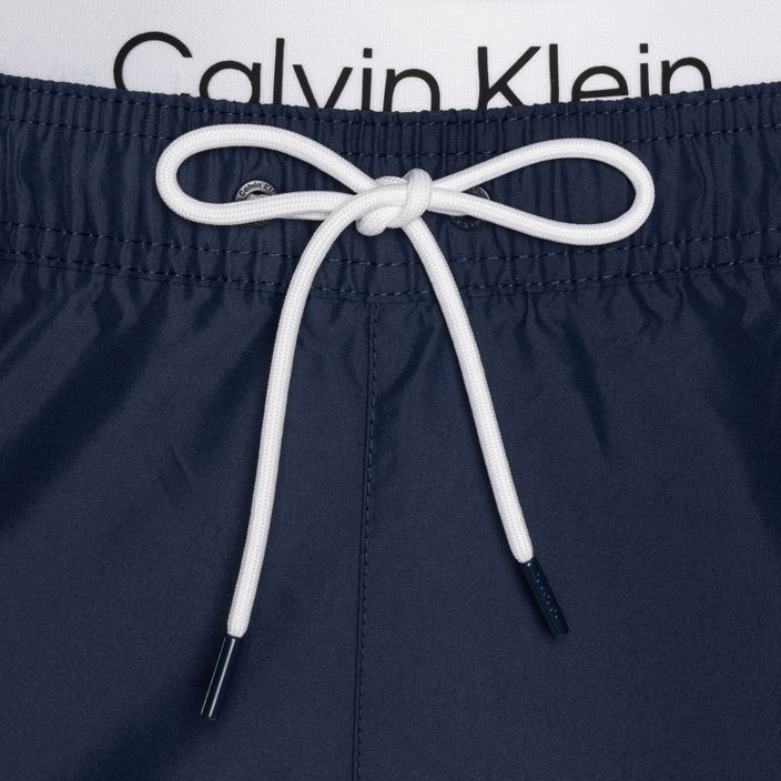 Szorty kąpielowe męskie Calvin Klein Medium Double WB signature navy 3
