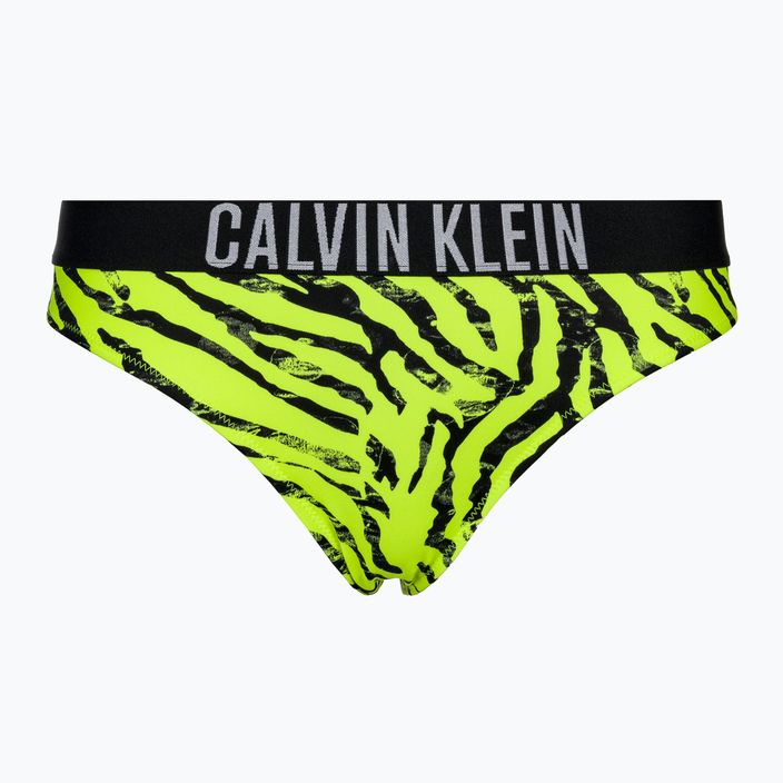 Dół od stroju kąpielowego Calvin Klein Bikini Print zebra citrust burst