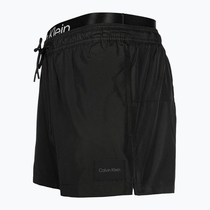 Szorty kąpielowe męskie Calvin Klein Short Double Waistband black 3