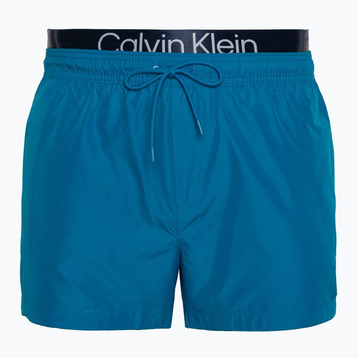 Szorty kąpielowe męskie Calvin Klein Short Double Waistband ocean hue