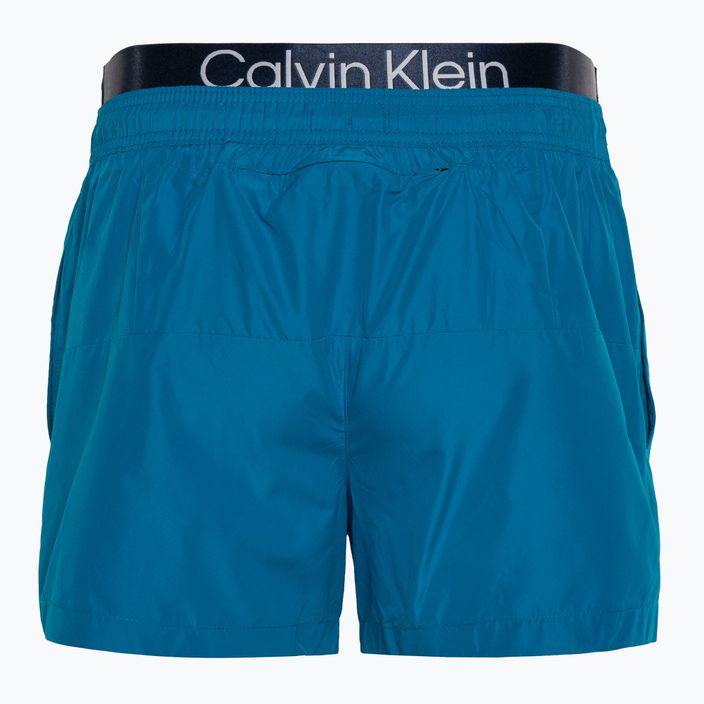 Szorty kąpielowe męskie Calvin Klein Short Double Waistband ocean hue 2