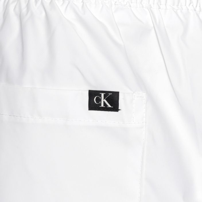 Szorty kąpielowe męskie Calvin Klein Medium Drawstring classic white 4