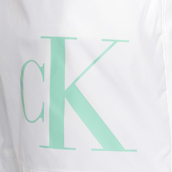 Szorty kąpielowe męskie Calvin Klein Medium Drawstring classic white 5