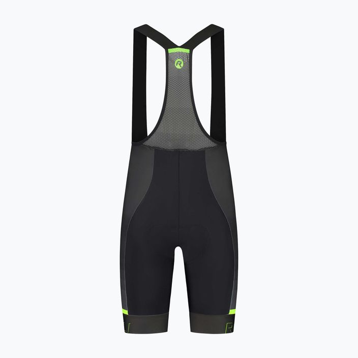 Spodenki rowerowe męskie Rogelli Hero II Bib Short yellow/grey/black 4