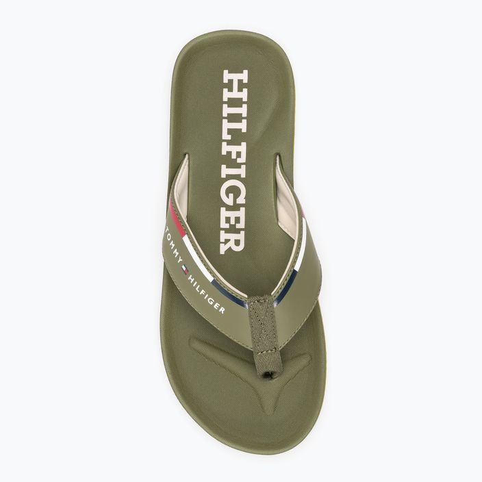 Japonki męskie Tommy Hilfiger Comfort Beach Sandal military green 5