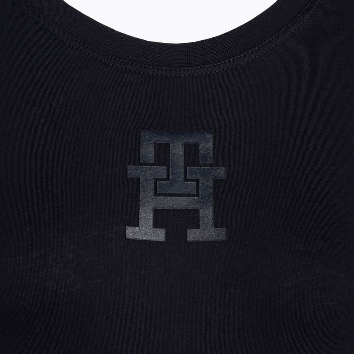Koszulka damska Tommy Hilfiger Regular Th Monogram blue 3