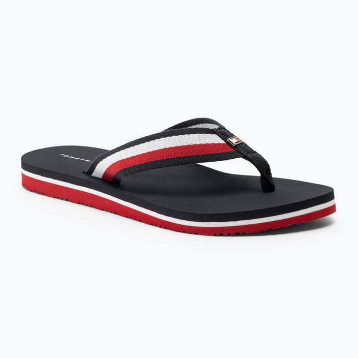 Japonki damskie Tommy Hilfiger Corporate Beach Sandal red white blue