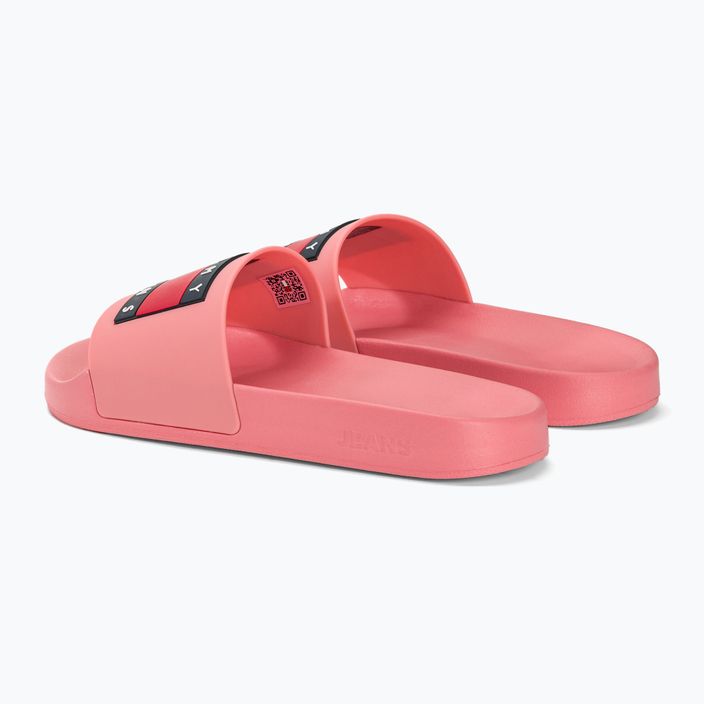 Klapki damskie Tommy Jeans Flag Pool Slide Ess tickled pink 3