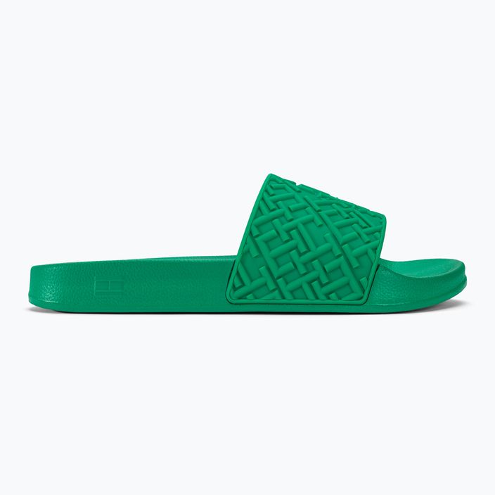 Klapki damskie Tommy Hilfiger Monogram Pool Slide olympic green 2