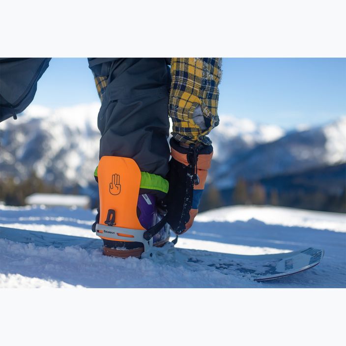 Wiązania snowboardowe męskie Bataleon Chaos neon orange/glacier gray 6