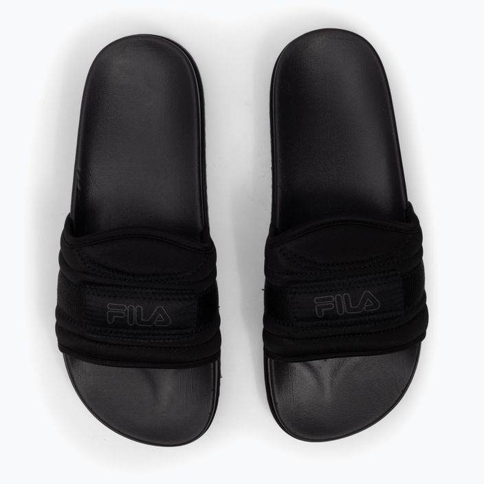 Klapki damskie FILA Morro Bay Zeppa Lounge black/black 12