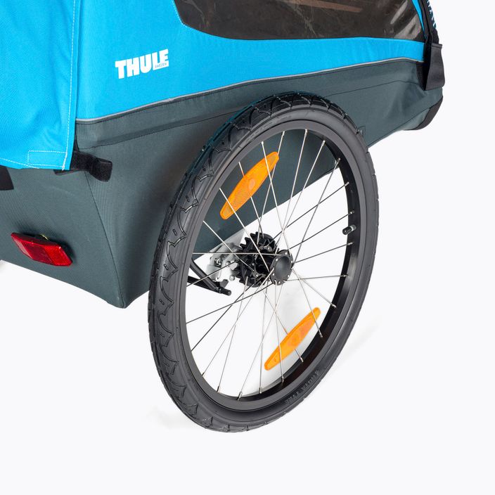 Przyczepka rowerowa dwuosobowa Thule Coaster XT Bike Trailer+Stroll niebieska 10101806 5