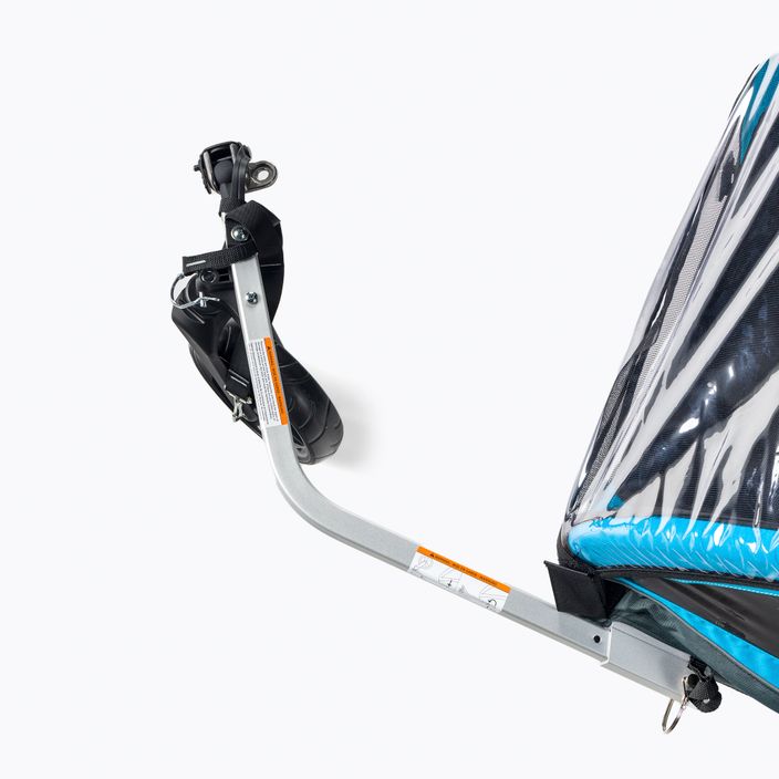 Przyczepka rowerowa dwuosobowa Thule Coaster XT Bike Trailer+Stroll niebieska 10101806 6