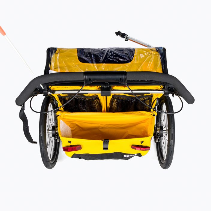 Przyczepka rowerowa dwuosobowa Thule Chariot Sport żółta 10201024 4