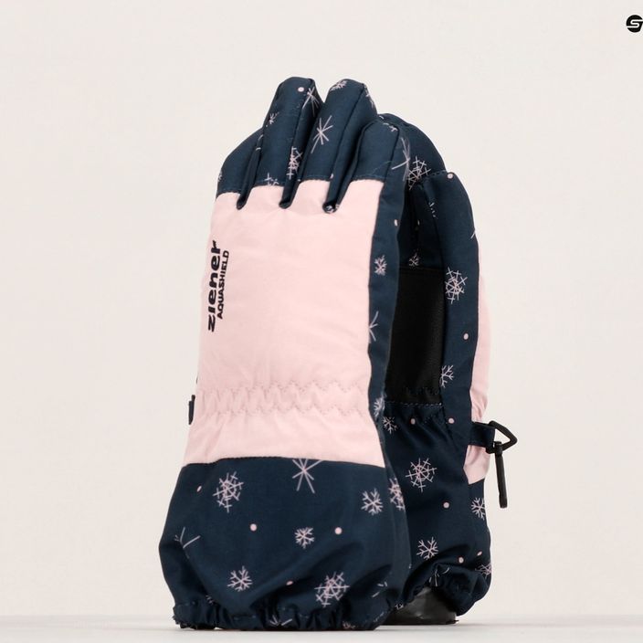 Rękawice narciarskie dziecięce ZIENER Levio AS Minis snowcrystal print 3