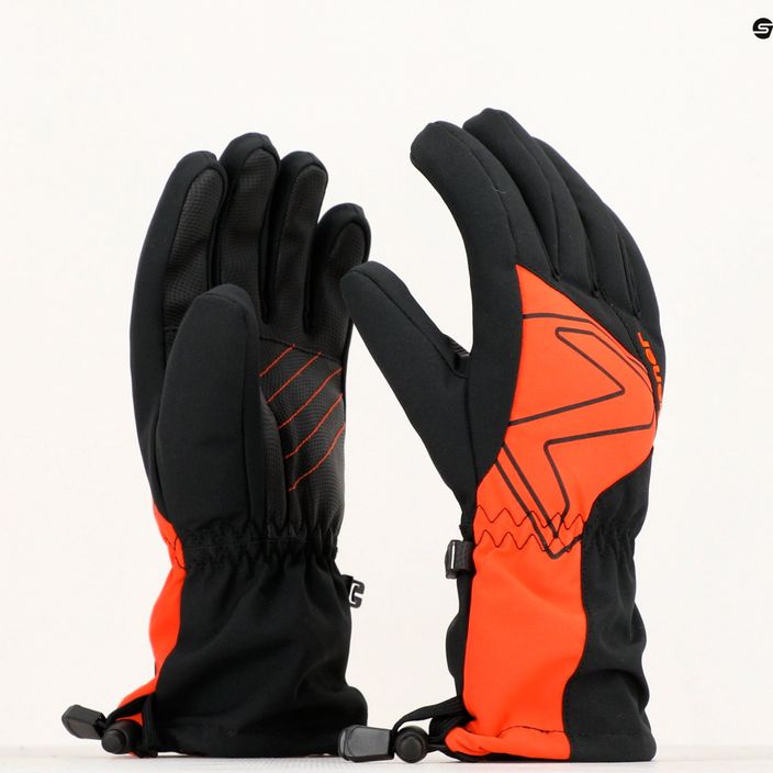 Rękawice narciarskie dziecięce ZIENER Laval AS AW black burnt orange 3