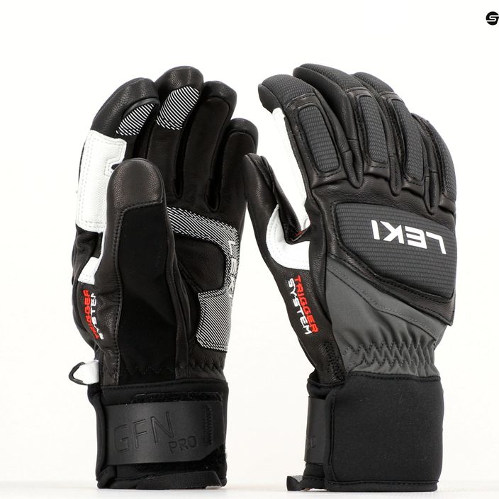 Rękawice narciarskie męskie LEKI Griffin Pro 3D black/white 9