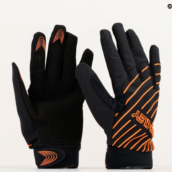 Rękawiczki rowerowe męskie Oakley Drop In MTB Glove 2.0 blackout/soft orange 3