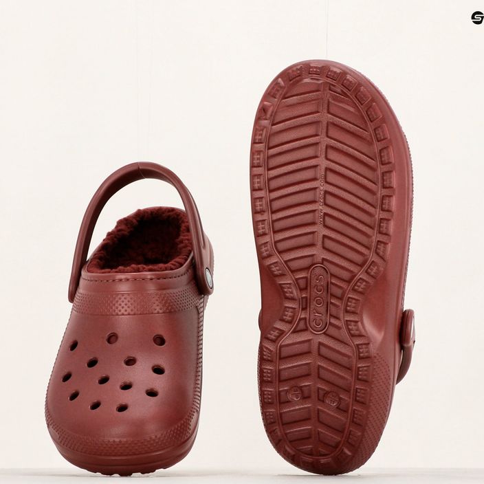 Klapki Crocs Classic Lined Clog bordeaux 9