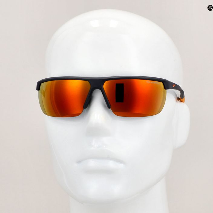 Okulary przeciwsłoneczne Nike Tempest matte gridiron/total orange brown w/orange 8