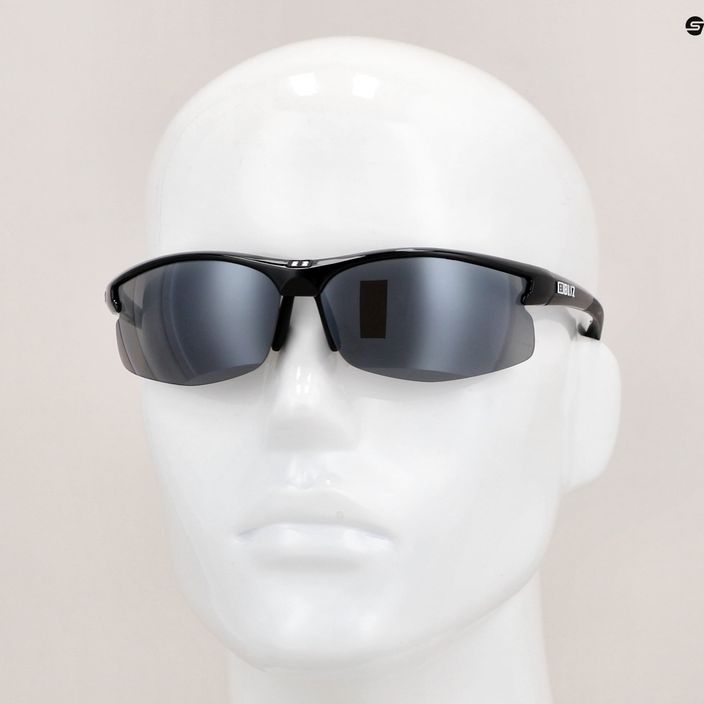Okulary przeciwsłoneczne Bliz Motion + shiny metallic black/smoke silver mirror 10