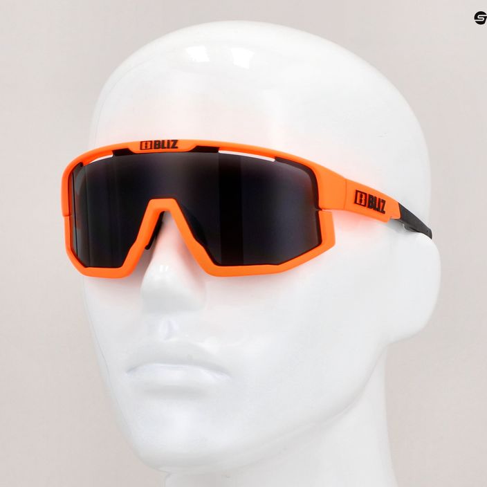 Okulary przeciwsłoneczne Bliz Fusion matt neon orange/smoke 11