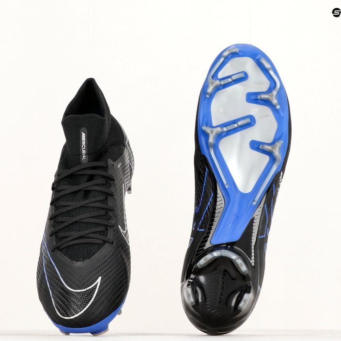 Buty do piłki nożnej Nike Zoom Mercurial Superfly 9 Pro FG black/chrome/ hyper royal 8