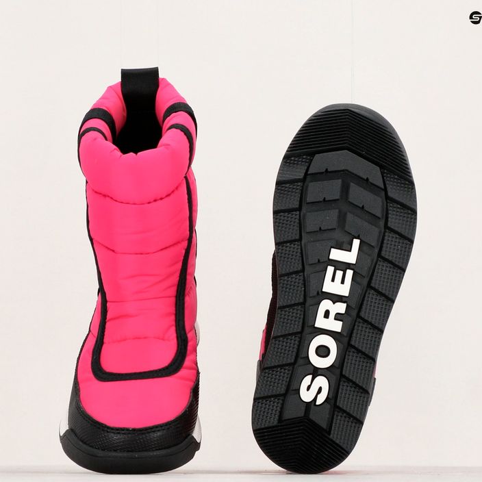 Śniegowce juniorskie Sorel Outh Whitney II Puffy Mid cactus pink/black 16