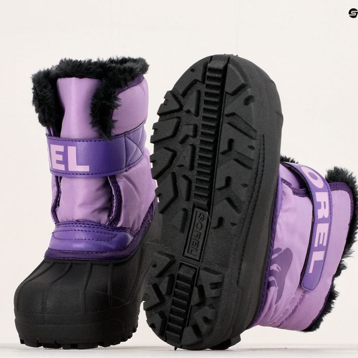 Śniegowce juniorskie Sorel Snow Commander gumdrop/purple violet 15