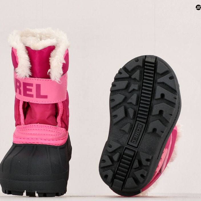 Śniegowce dziecięce Sorel Snow Commander tropic pink/deep blush 15