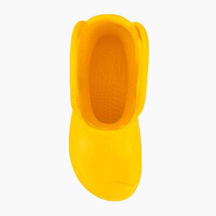 Kalosze dziecięce Crocs Handle Rain Boot Kids yellow 6