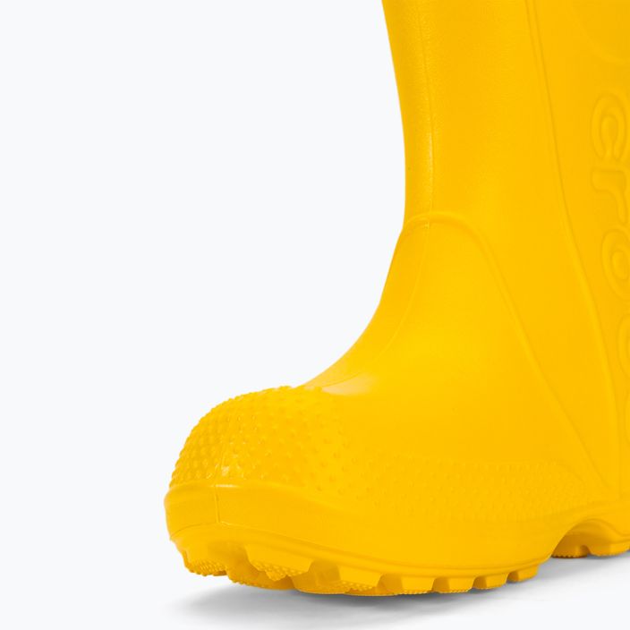 Kalosze dziecięce Crocs Handle Rain Boot Kids yellow 8