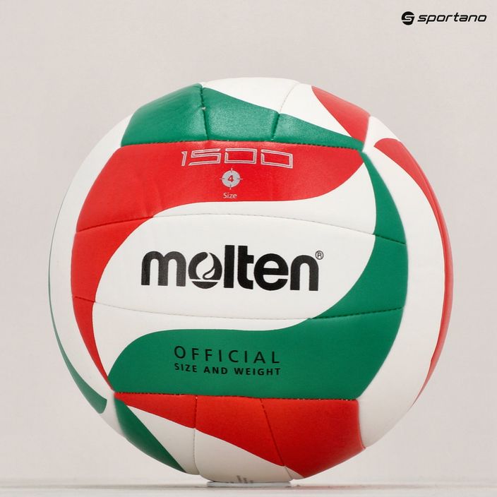 Piłka do siatkówki Molten V4M1500 white/green/red rozmiar 4 6