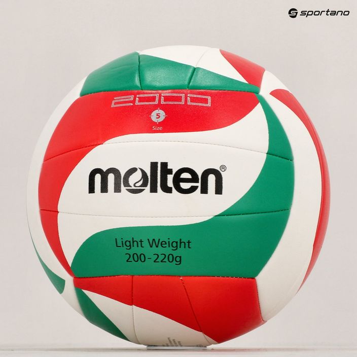 Piłka do siatkówki Molten V5M2000-L-5 white/green/red rozmiar 5 6