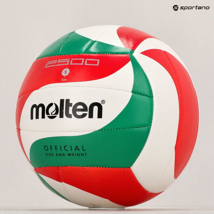 Piłka do siatkówki Molten V5M2500-5 white/green/red rozmiar 5 6