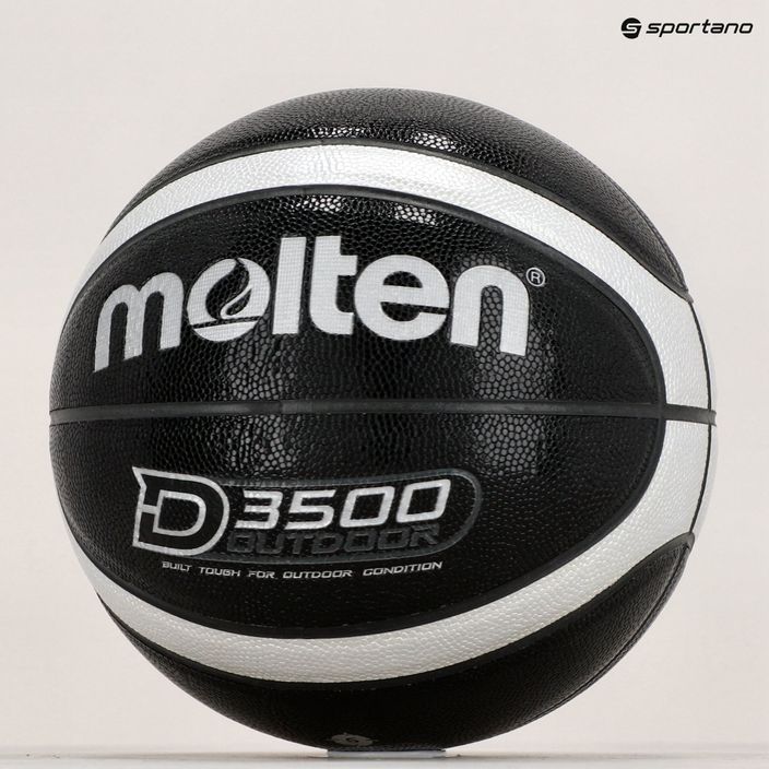 Piłka do koszykówki Molten B6D3500-KS black/silver rozmiar 6 6