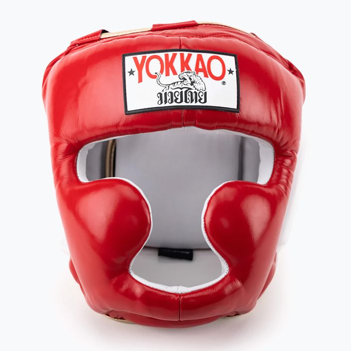 Kask do sportów walki YOKKAO Training Headguard red 5