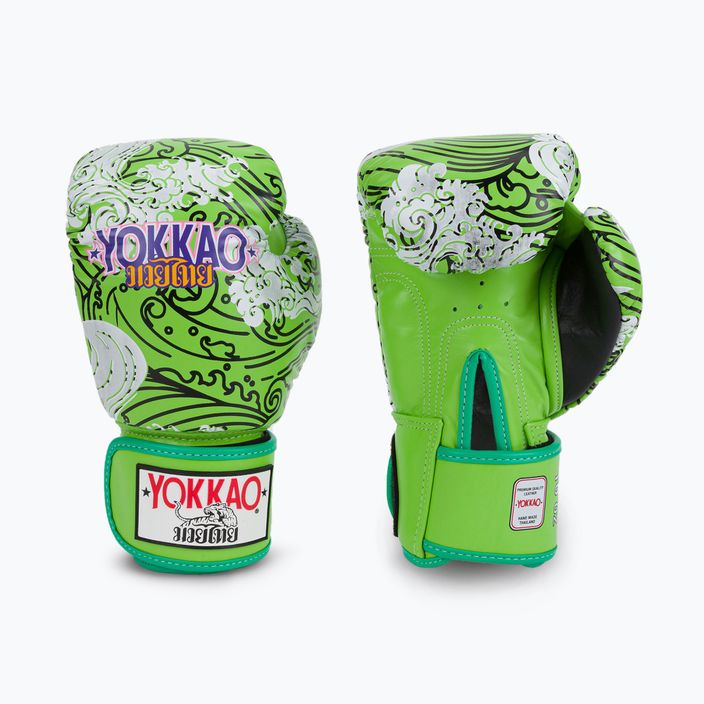 Rękawice bokserskie YOKKAO Hawaiian lime green 3