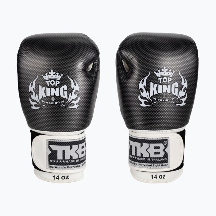 Rękawice bokserskie Top King Muay Thai Empower Air white/silver 2