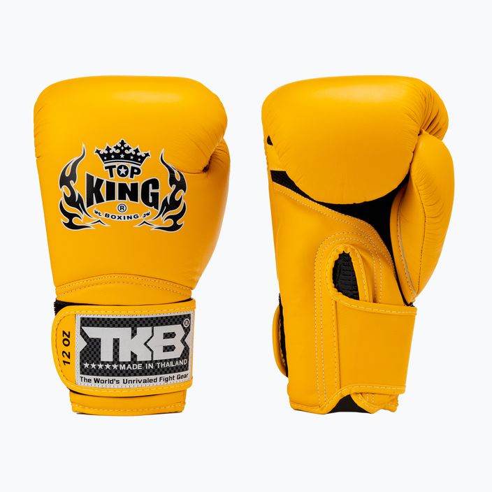 Rękawice bokserskie Top King Muay Thai Super Air yellow 3