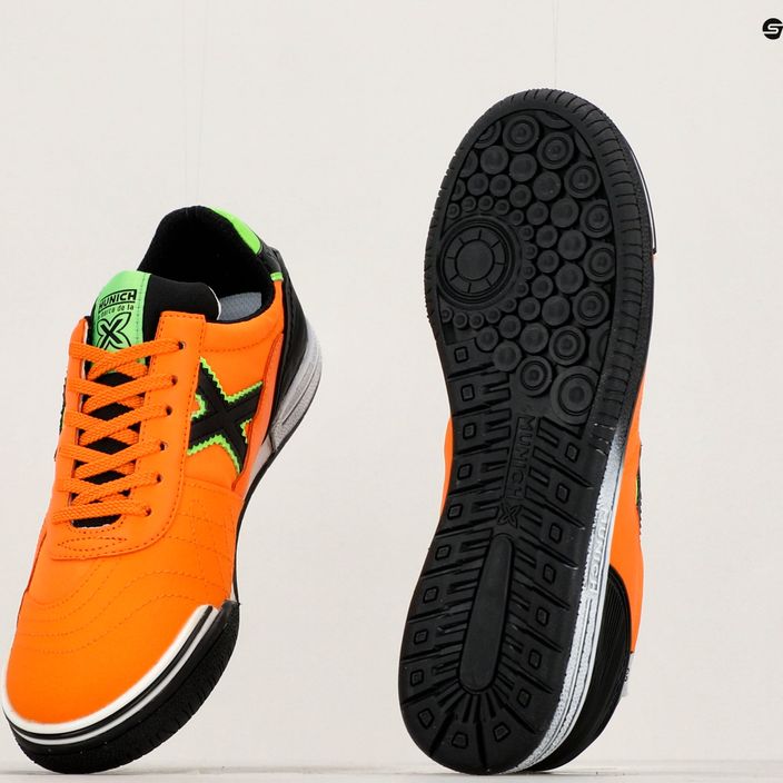 Buty piłkarskie dziecięce MUNICH G-3 Indoor naranja 14